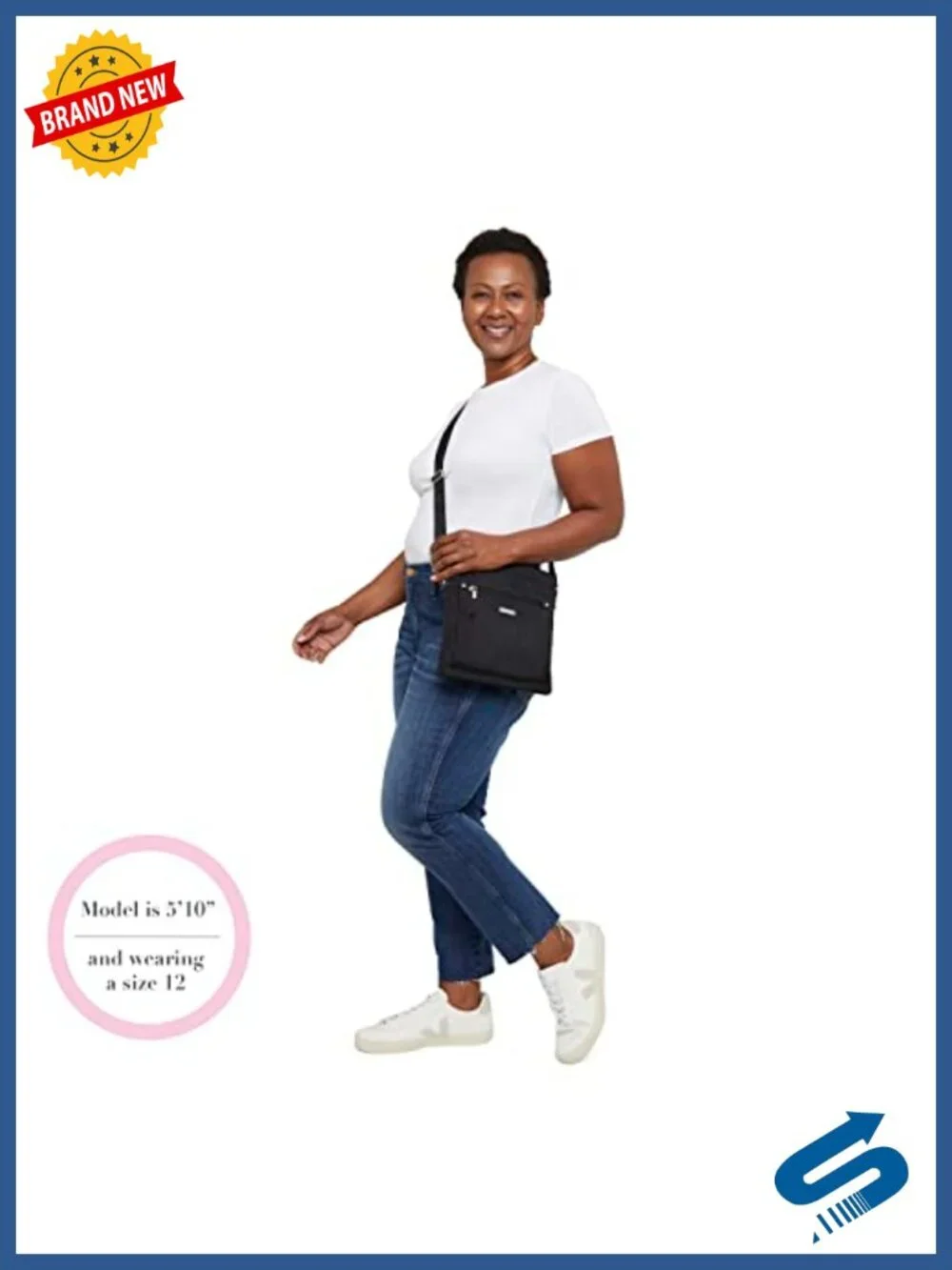 Baggallini Go Bagg RFID Phone Wristlet, Nylon, Lightweight, Hands-Free